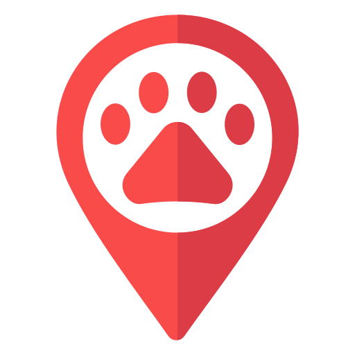 área para perros Generic color fill icono