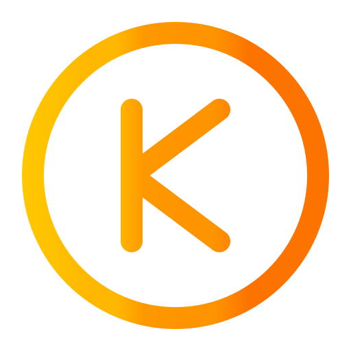 k Generic gradient outline icoon