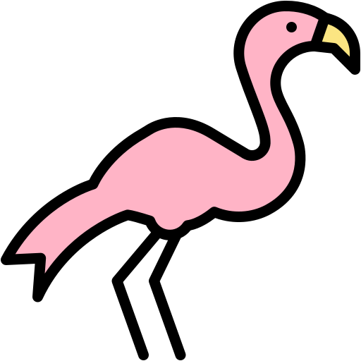 Flamingo Generic color lineal-color icon