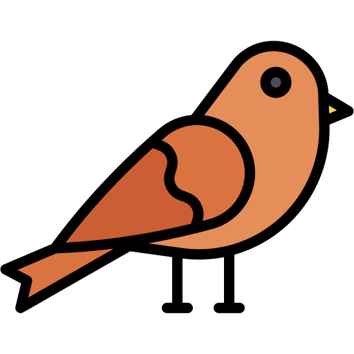 Sparrow bird Generic color lineal-color icon