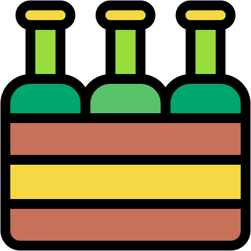 Пивная коробка Generic color lineal-color иконка