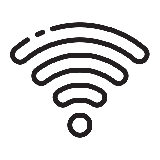 wi-fi Generic black outline ikona
