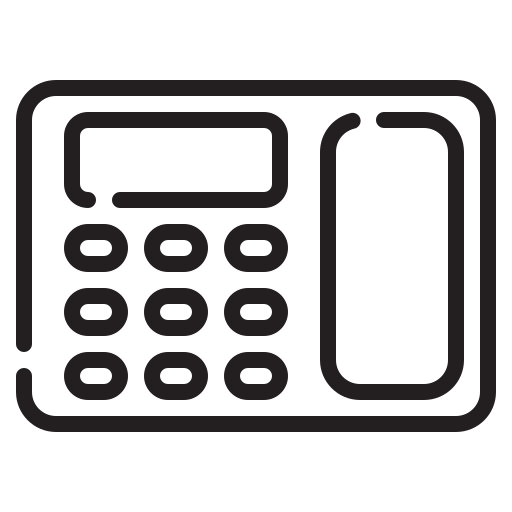 telefon Generic black outline ikona