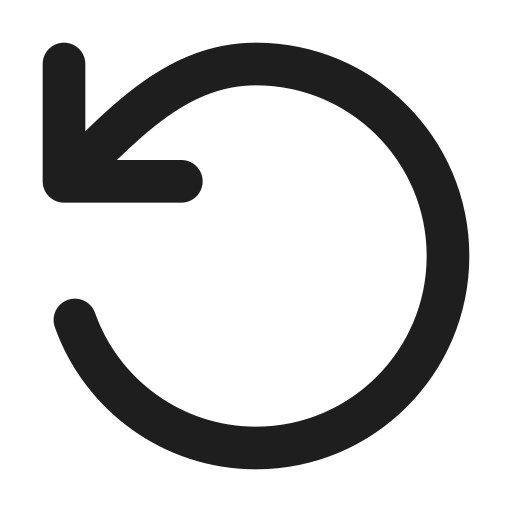 freccia di aggiornamento Generic black outline icona