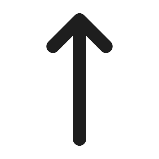freccia in alto Generic black outline icona