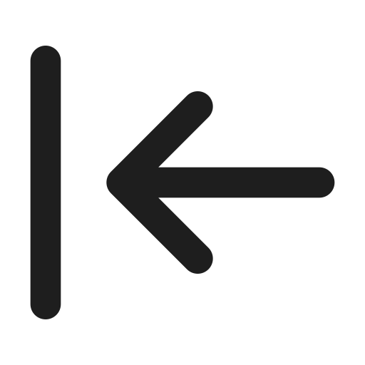 왼쪽 화살표 Generic black outline icon