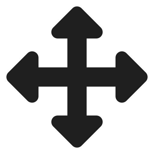 quattro frecce Generic black fill icona