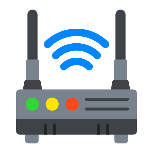 Wireless router Generic color fill icon