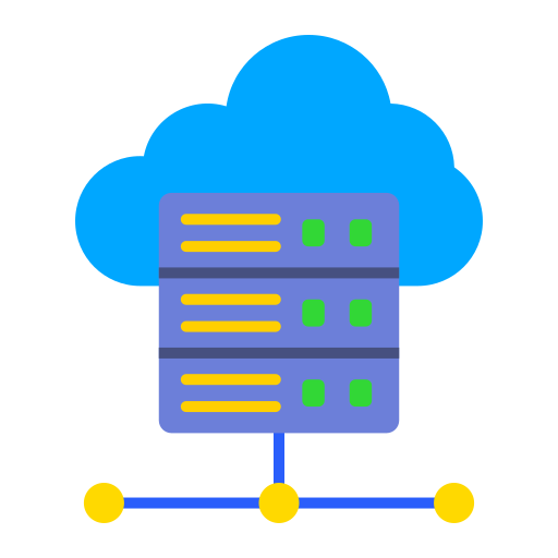 server cloud Generic color fill icona