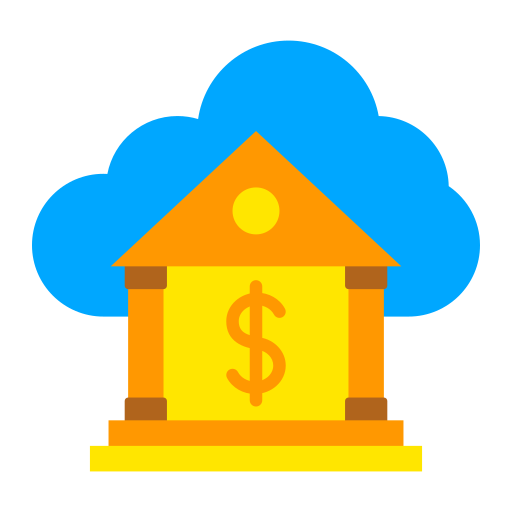 bankowość w chmurze Generic color fill ikona