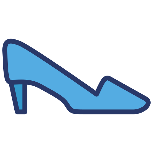 女性の靴 Generic color lineal-color icon