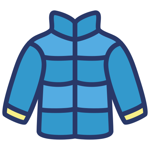chaqueta de invierno Generic color lineal-color icono