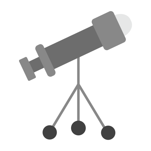 Telescope Generic color fill icon