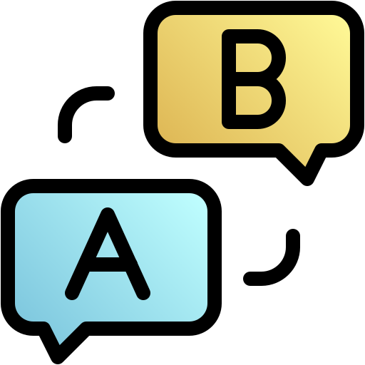 Question and answer Generic gradient lineal-color icon