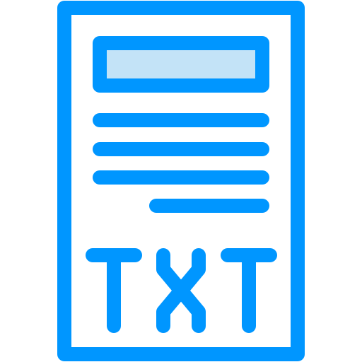 rozszerzenie txt Generic color lineal-color ikona