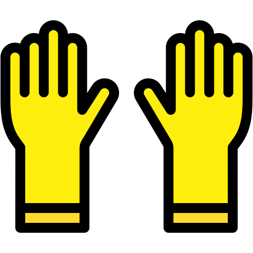 des gants en caoutchouc Generic color lineal-color Icône