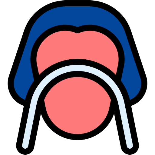 Tongue cleaner Generic color lineal-color icon