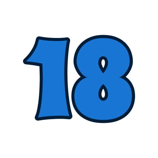 numero 18 Generic color lineal-color icona