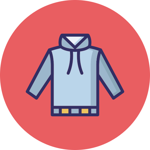 bluza z kapturem Generic color lineal-color ikona