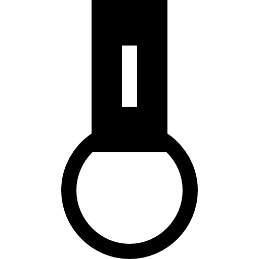 llavero Basic Straight Filled icono
