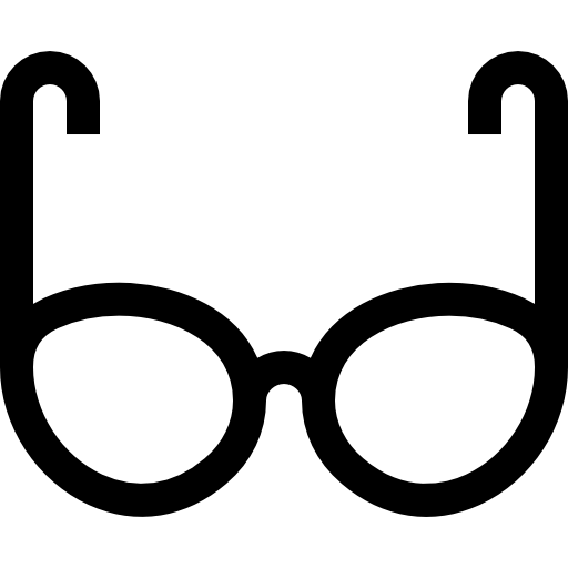 안경 Basic Straight Lineal icon