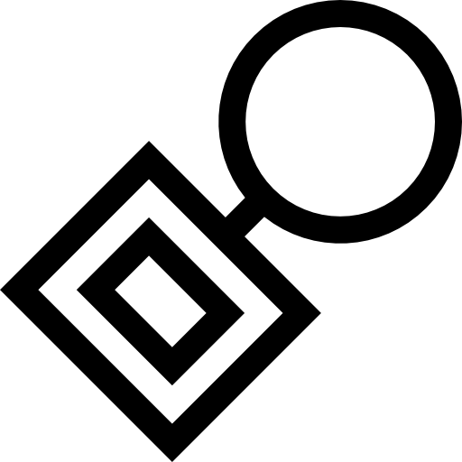 portachiavi Basic Straight Lineal icona