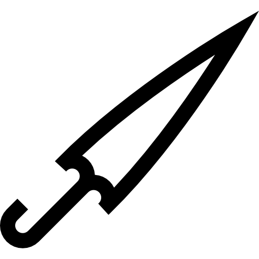 paraguas Basic Straight Lineal icono