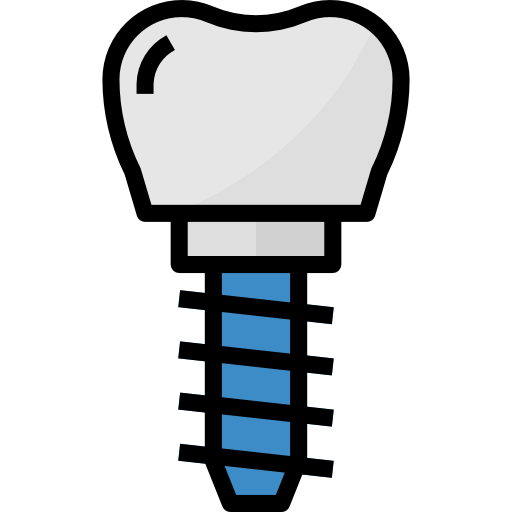 implant dentystyczny Aphiradee (monkik) Lineal Color ikona
