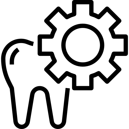 Teeth Aphiradee (monkik) Lineal icon