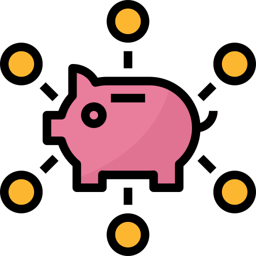 Piggy bank Aphiradee (monkik) Lineal Color icon