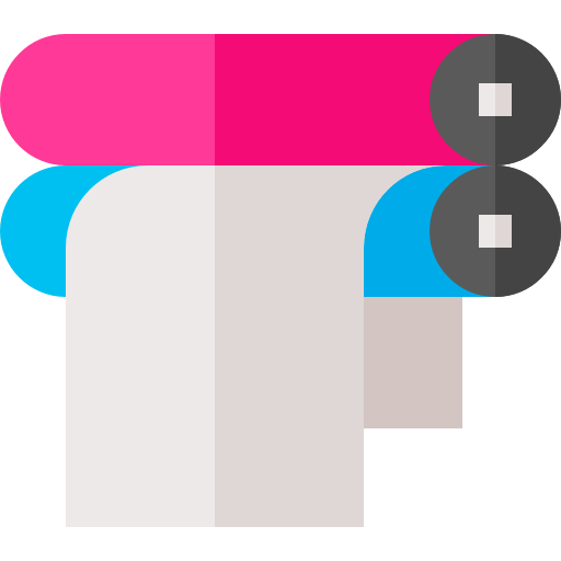 Paper roll Basic Straight Flat icon