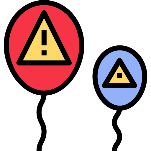 Risk geotatah Lineal Color icon
