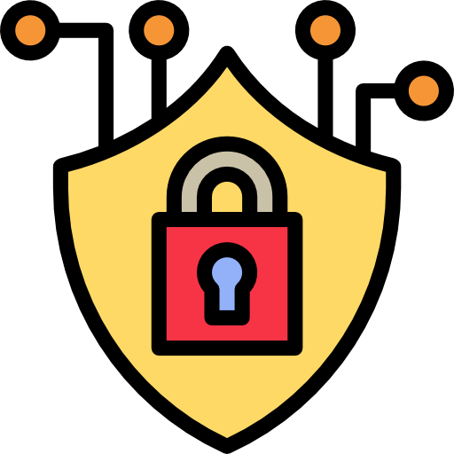 Security geotatah Lineal Color icon