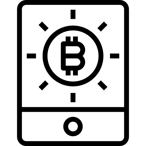 criptovaluta geotatah Lineal icona