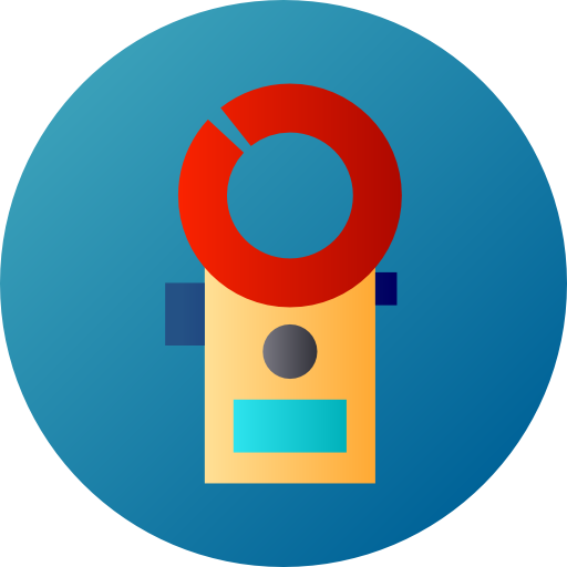 Clamps Flat Circular Gradient icon
