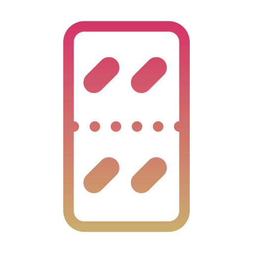 Blister Generic gradient outline icon