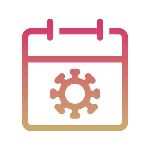 calendrier Generic gradient outline Icône