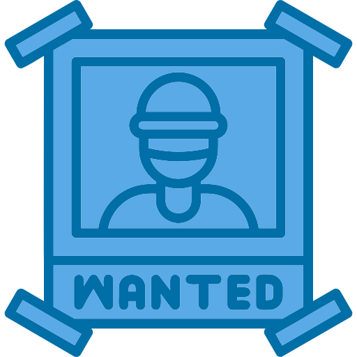 Wanted Generic color lineal-color icon