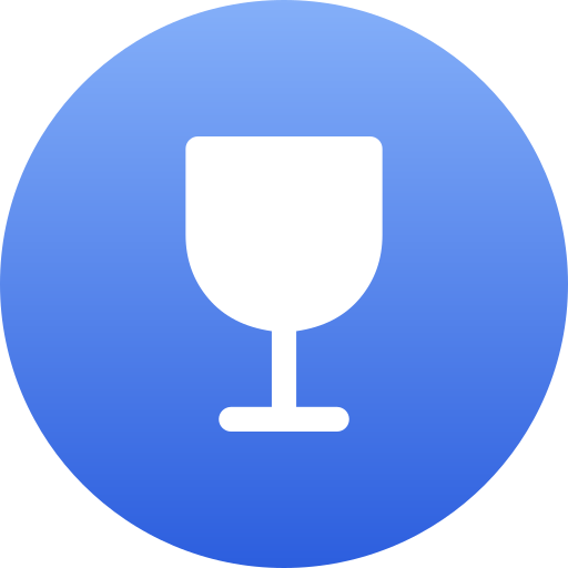 wijnglas Generic gradient fill icoon