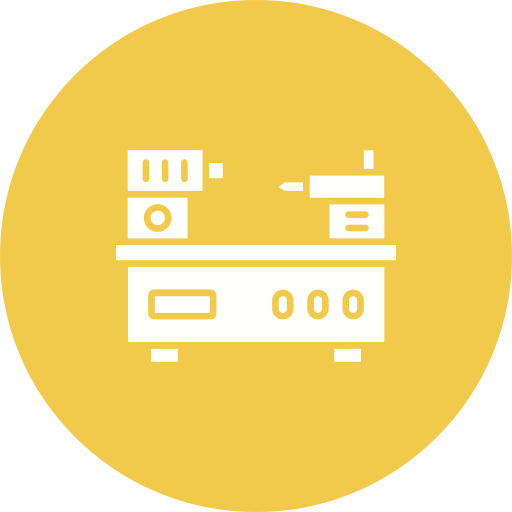 Lathe machine Generic color fill icon