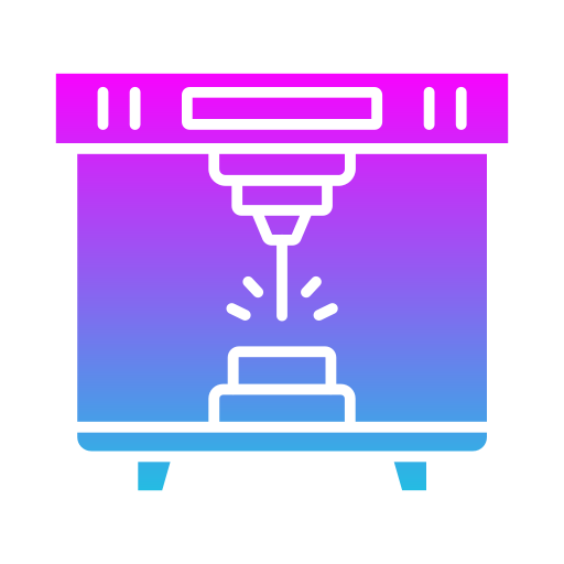 laser snij machine Generic gradient fill icoon