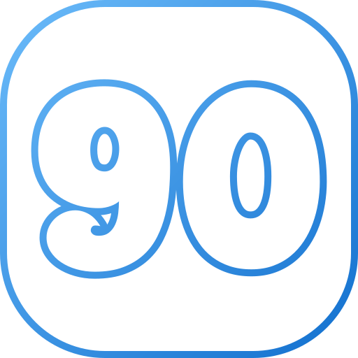 90 Generic gradient outline icoon