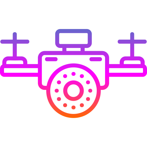 drone con cámara Generic gradient outline icono