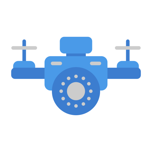 Camera drone Generic color fill icon