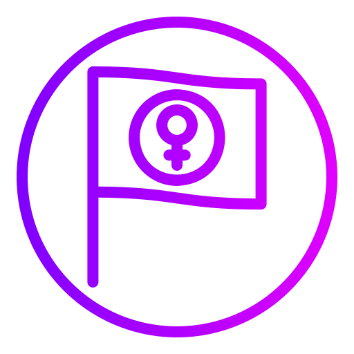 Feminism Generic gradient outline icon