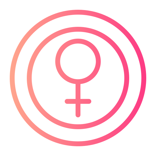 女性の日 Generic gradient outline icon