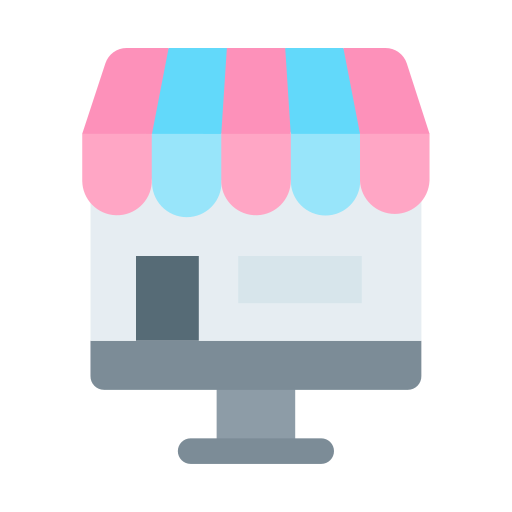 Online shop Generic color fill icon