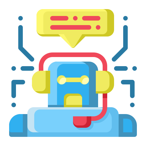 chat bot Generic color fill icon