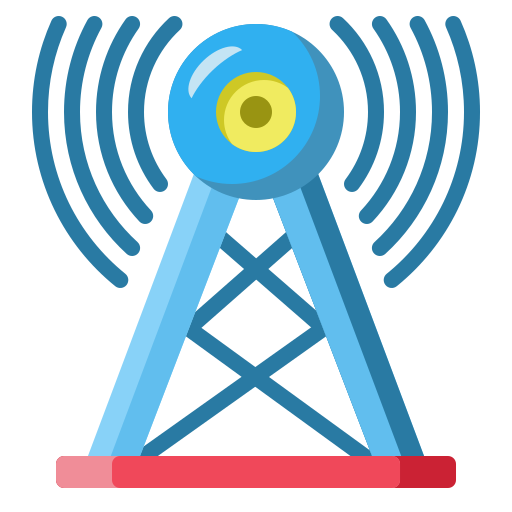 torre di comunicazione Generic color fill icona
