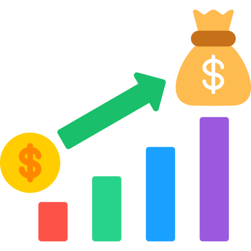 Money growth Generic color fill icon